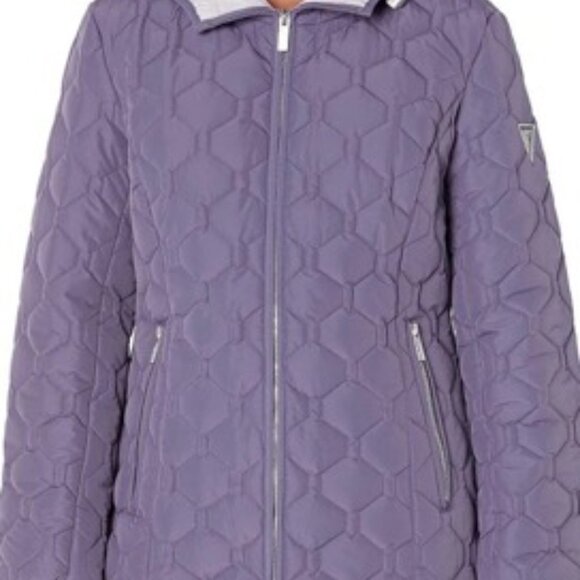 GUESS Women's Short Light-Weight Jacket, QUILTED - Picture 11 of 14